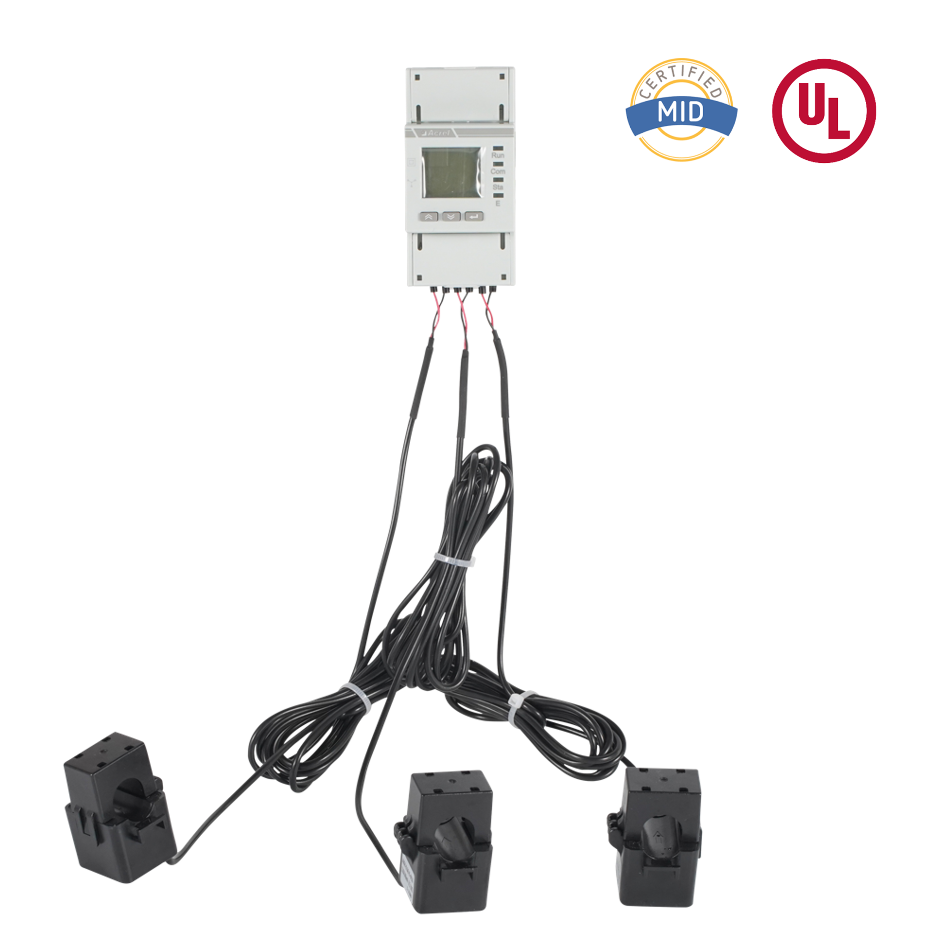 Méadar Fuinnimh Trí Chéim AC Deimhnithe OL le CTanna Croí Scoilte