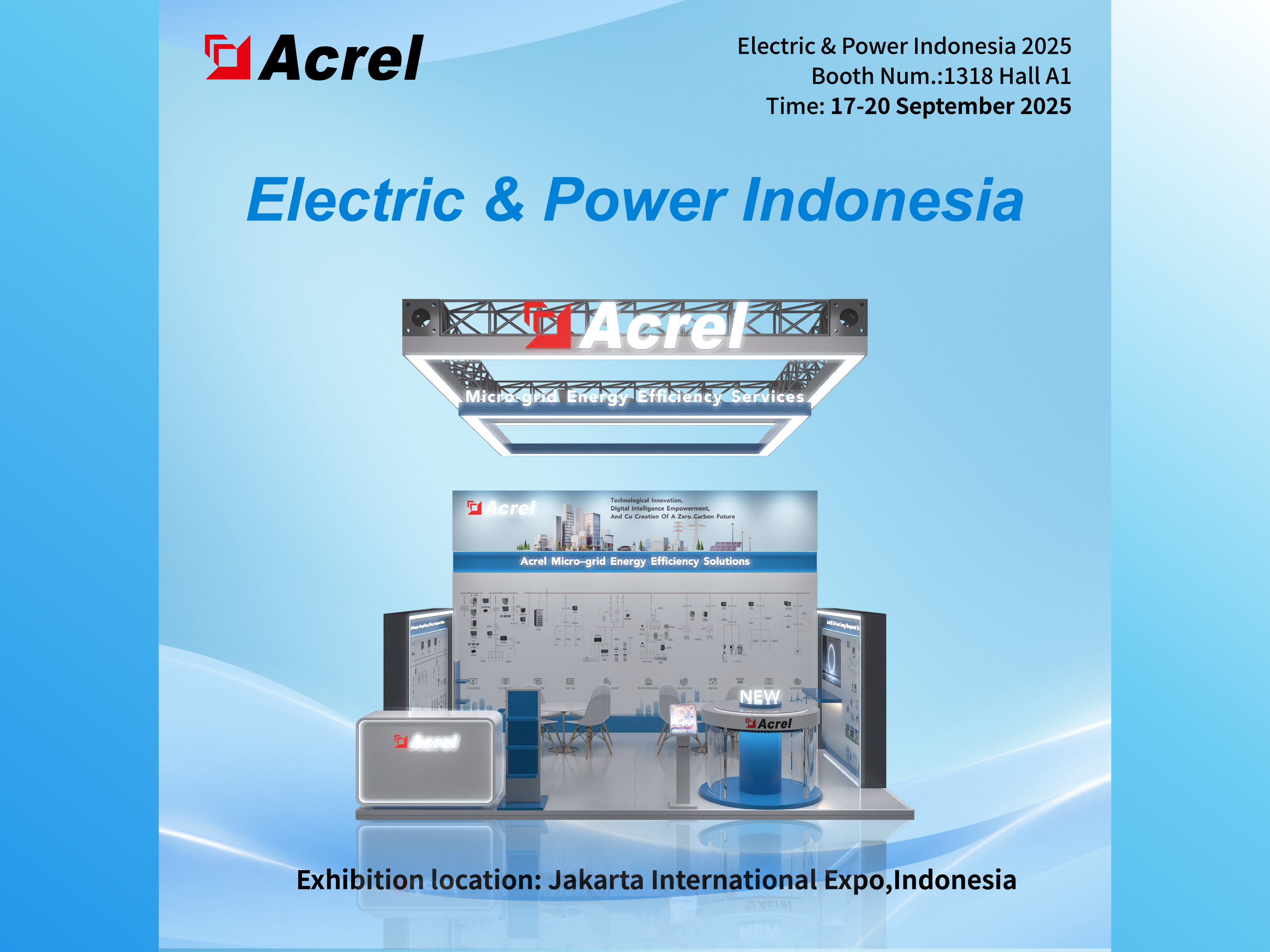 Taispeánfaidh Acrel Réitigh Ardbhainistíochta Fuinnimh ag Electric & Power Indonesia 2025